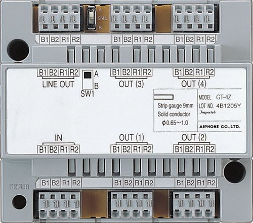 Adaptador Distribución Video 4 Vías Gt-4z  AiPhone-300823006