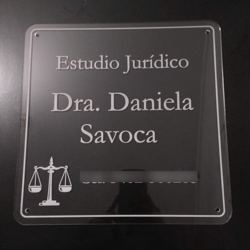 Placa De Acrílico Grabada Medidas 30x30cm - Personalizada