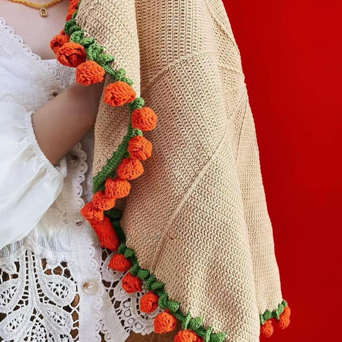 Kit De Crochet De Manta De Flores Juego De Tejido De Tejido