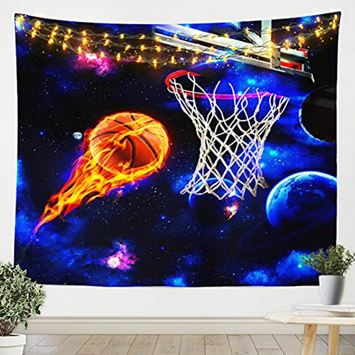 Tapices De Baloncesto Tapiz De Aro De Baloncesto Galaxy Plan