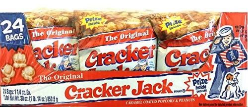 Cracker Jack Original Con El Premio - 24 Bolsas De 1 1/4 Oz.