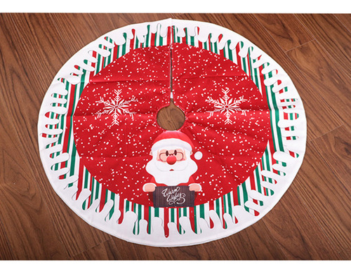 Falda De Árbol De Navidad De 80 Cm, Doble Capa Con Motivos