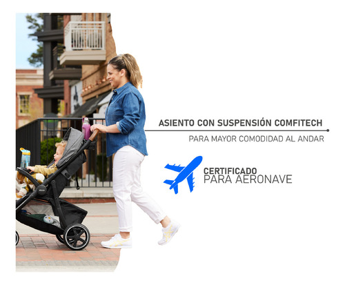 Graco Outpace Lx Sistema De Viaje Todoterreno Para Bebes Incluye Cochecito Y Asiento Infantil Para Automóvil Alto Rendimiento Práctico Y Duradero