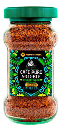 Café Puro Soluble Liofilizado Descafeinado Member's Mark 300