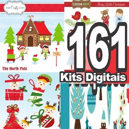 Kit Imprimible Digital Navidad Papeles De Scrapbook