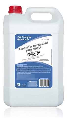Jabón Para Manos Bactericida Klin Up Plus X 5 Lts.