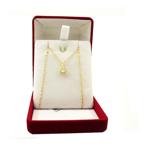 Conjunto Cadena Oro Mujer Y Dije Oro Susano Colgante Madre Color Dorado