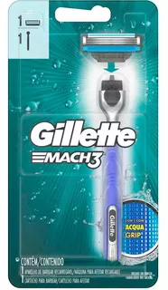 Aparelho Gillette Mach3 Acquagrip
