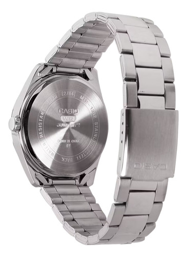 Reloj Casio Mtp-1302d-1a1vvt Vintage-acero Plateado Acero Negro