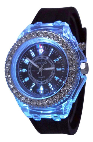 Fanmis Reloj Deportivo Unisex Con Diamantes De Imitación Led