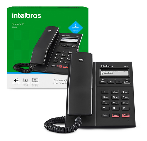 Telefone Intelbras Ip Voip Tip 125i Display Viva-voz Com Nf
