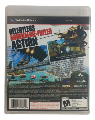 Just Cause 2 - Mídia Física Ps3 C/manual (Usado)