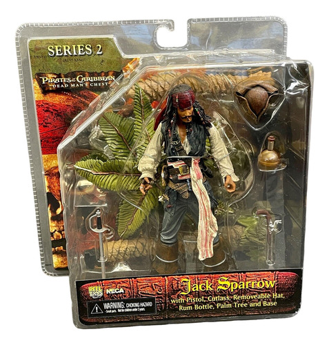 Jack Sparrow Piratas Do Caribe Baú Da Morte Neca Series 2