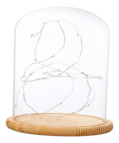 Glass Cloche Con Led Fairy Lights Mi Mi