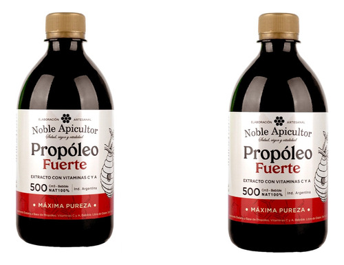 Propóleo X2 Fuerte Noble Apicultor Natural Pureza 500ml