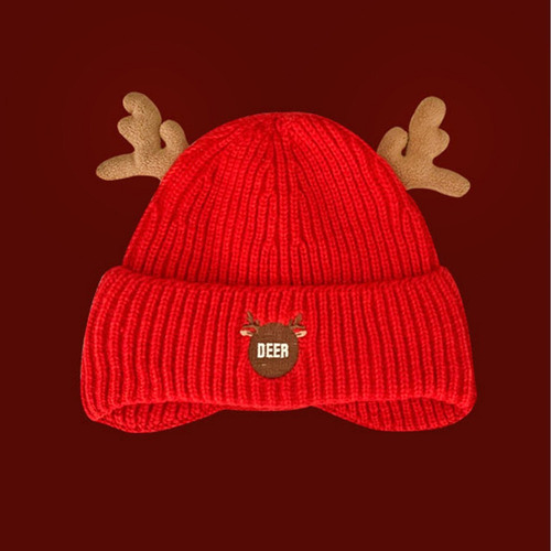 I Gorro De Punto Cálido Con Astas De Navidad Para Mujer 2023