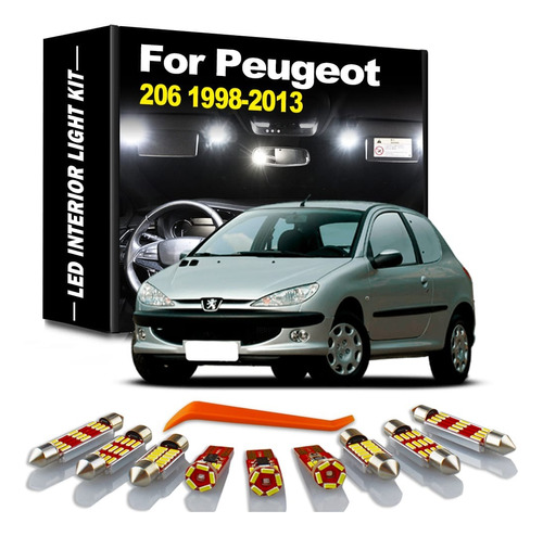 Kit Led Interior Canbus Peugeot 206 1998 - 2013