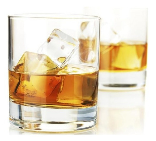 Vaso Whisky De Vidrio Transparente Reforzado 7505