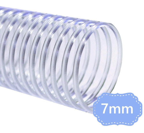 Imagen 1 de 1 de Espirales Pvc Plastico 7mm X 50uni Espiraladora Encuadernado