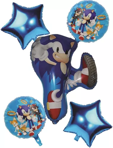 Balao Metalizado Sonic Festa Infantil Menino Kit Com 2 Sonic - ibalon -  Balão Metalizado - Magazine Luiza