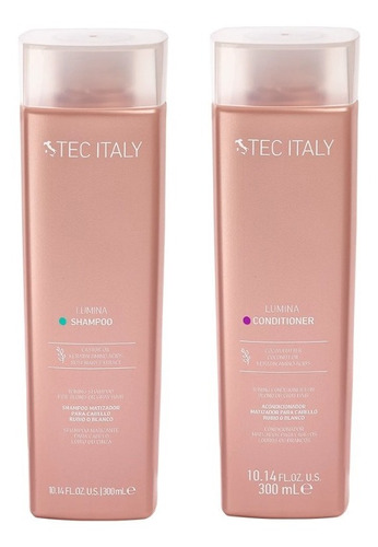 Kit Matizador Lumina Shampoo Y Acondicionador Tec Italy