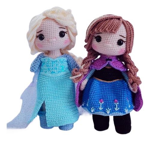 Muñecas Amigurumi Disney, Princesas Frozen Tejidas A Crochet