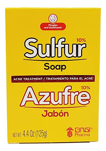 Jabón De Azufre Para El Acné 4.4 Onzas