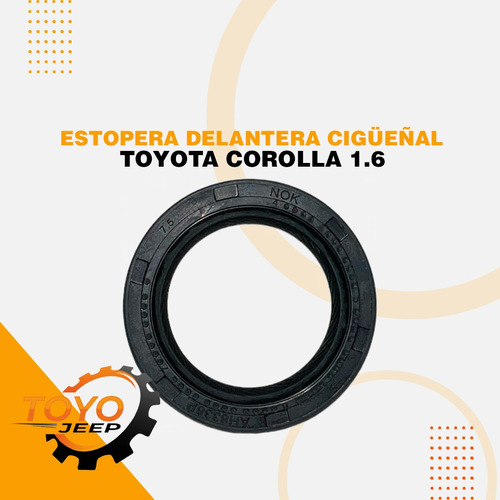 Estopera De Cigueñal Delantera Toyota Corolla 1.6