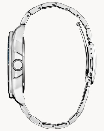 Citizen Avatar Wave Blue Dial Stainless Aw1708-57w Color de la correa Plata Color del bisel Plata Color del fondo Azul