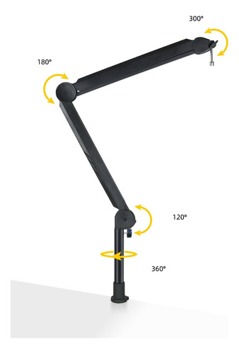 Pedestal Braço Articulado Wave Mic Hyperx,sm7b,mv7,podmic,c1