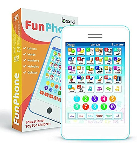 Boxiki Kids Learning Pad Telefono Divertido Con 6 Juegos De