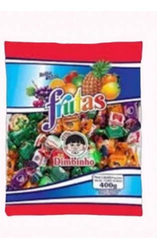 Pacote Bala Dimbinho Frutas 400g - Dimbinho