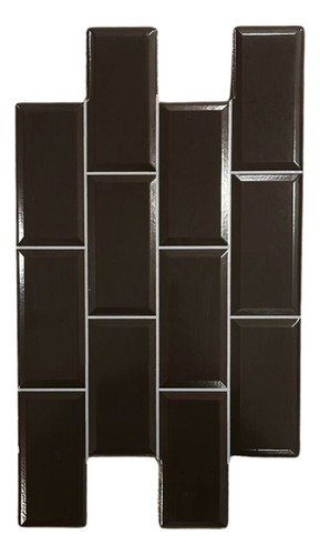 Ceramica Pared Azulejo Encastre Negro Ceramicarte=)