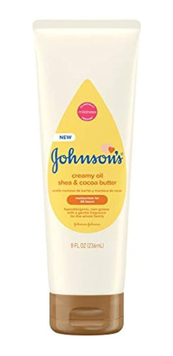 Johnson's Creamy Oil For Baby With Shea & Cocoa Butter, Mois