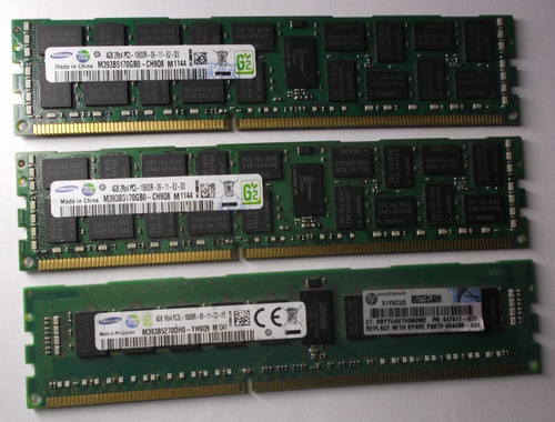 Memoria Para Servidor Samsung Ddr3 4gb 1rx4 Pc3-10600r-09 (Usado)
