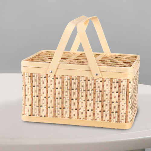 Cesta De Picnic Cesta Tejida Contenedor De Huevos Cesta