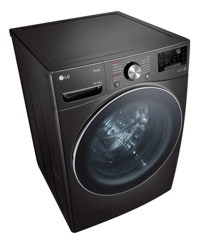 Lava E Seca LG Smart Thinq Com Wi-fi 18kg Black Inox 220v