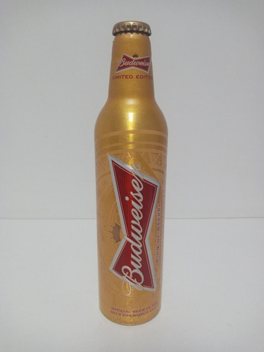 7k Botella Cerveza Budwiezer Mundial Futbol 2014 Llena