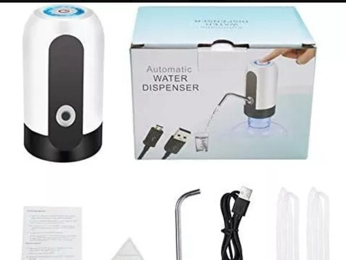 Dispensador De Agua Electrico Para Botellon Usb Recargable