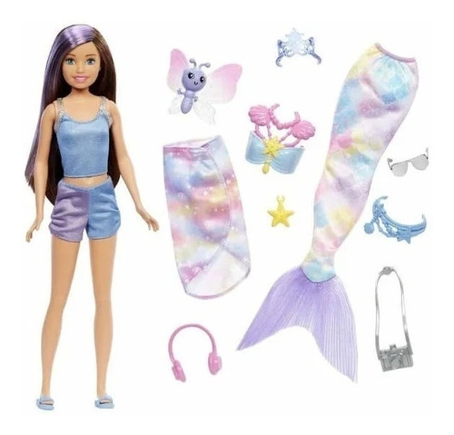Barbie Mermaid Power Irmãs Sereias Skiper Mattel 