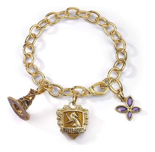 Pulsera Con Dijes De Hufflepuff De Harry Potter Lumos De The