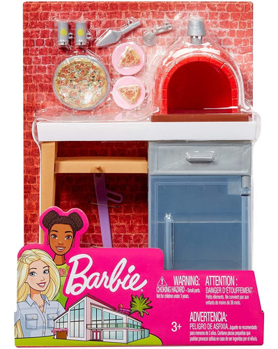 Barbie Móveis Temáticos- Forno De Pizza Mattel 