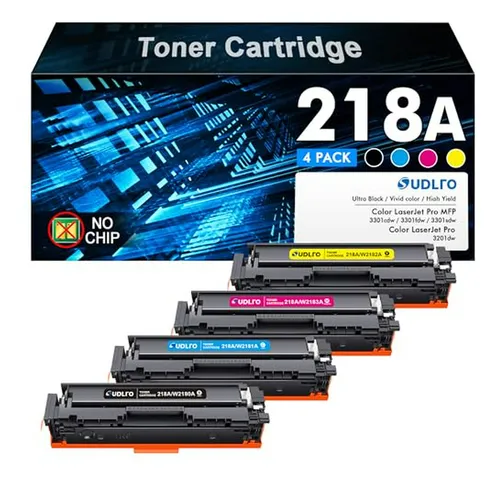 Pack De 4 Cartuchos De Tóner 218a 218x Para Hp - Sin Chip