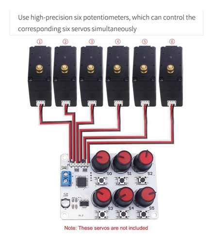 Servo Tester Lewansoul 6 Canales Digitales Con Sobreintensid