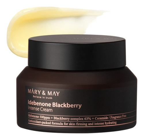 Creme intenso Mary&May Idebenone+Blackberry Complex 70g Kbty Hora de aplicação: dia/noite, tipo de pele, todos os tipos