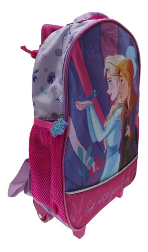 Mochila Con Ruedas Frozen Disney Niñas - Intek Color Lila