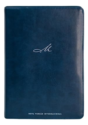 Libro Biblia De Estudo Macarthur Nvi Couro Azul De Macarthur