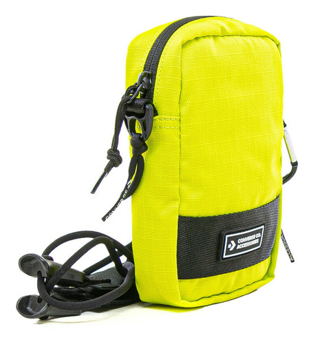 Morral Converse Ripstop Lifestyle Unisex Verde Fluo Cli Color Amarillo Color de la correa de hombro Negro Diseño de la tela Liso