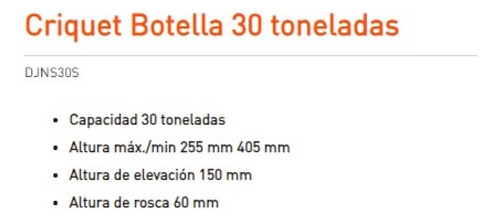 Imagen 2 de 6 de Crique Botella Hidráulico Gato 30 Ton Daewoo 30 Toneladas