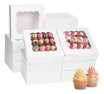 Comprar 25 Cajas Pasteles Con Ventana Para Pasteles Postres Comida